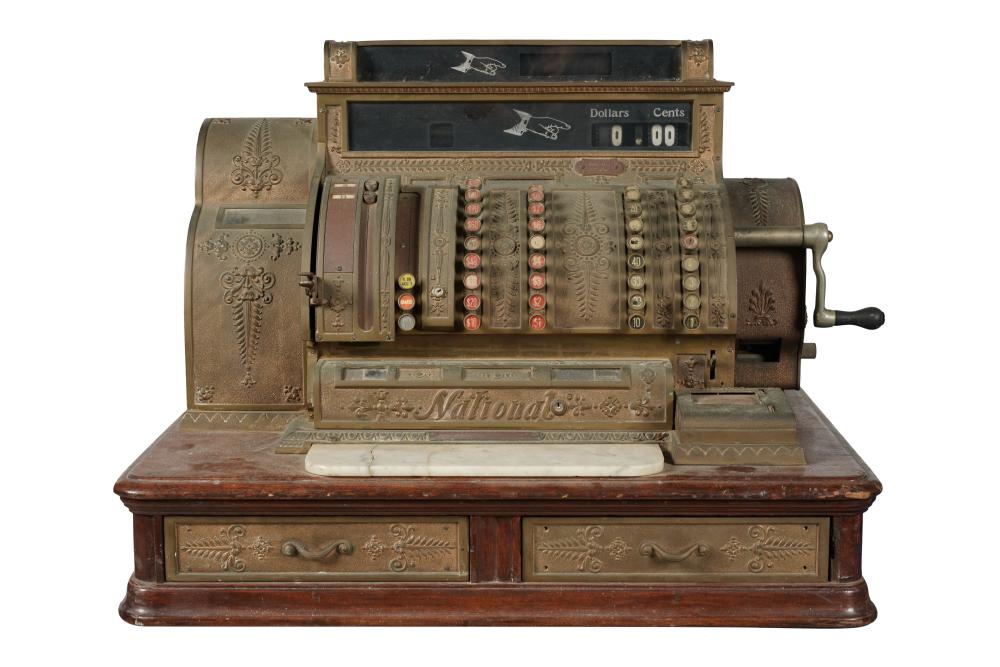 An Antique National Cash Register sold by Abell Auction, lot 380 — auction record photograph