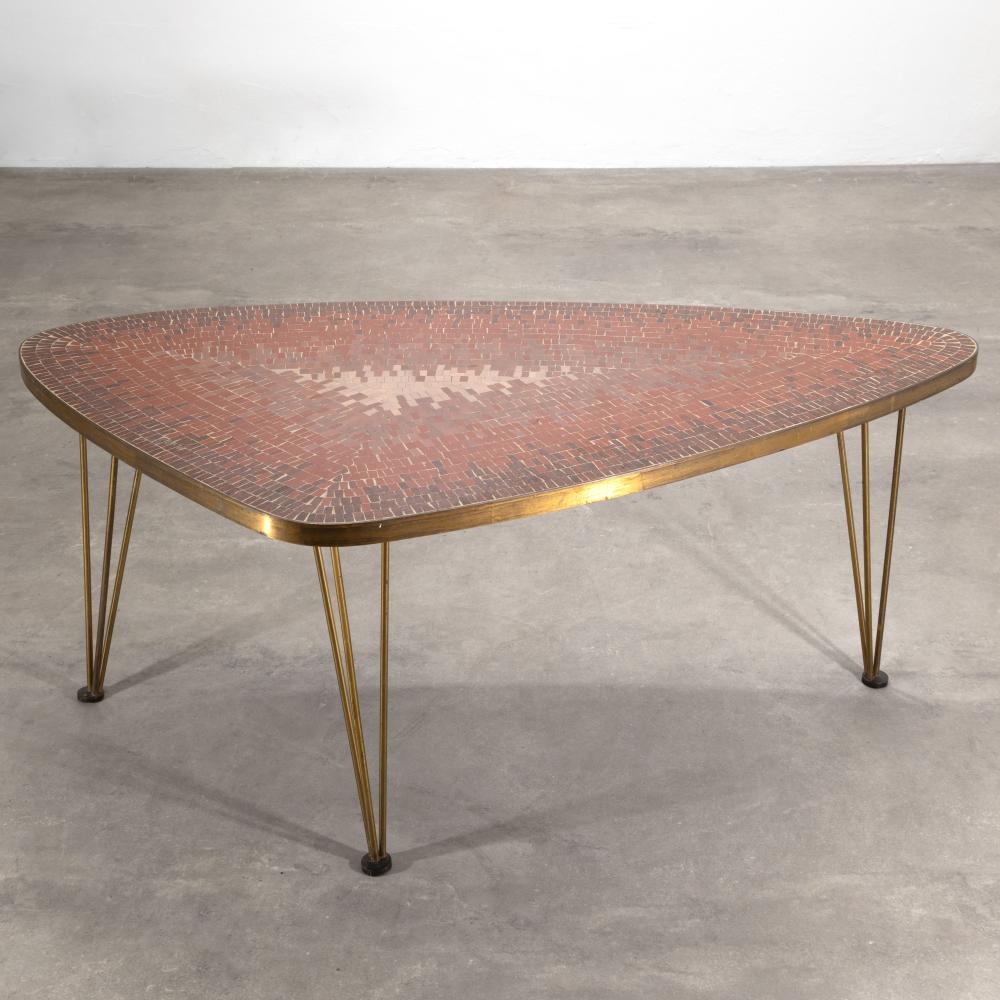 Berthold Müller-Oerlinghausen comparable auction result: berthold m ller oerlinghausen triangular mosaic coffee table