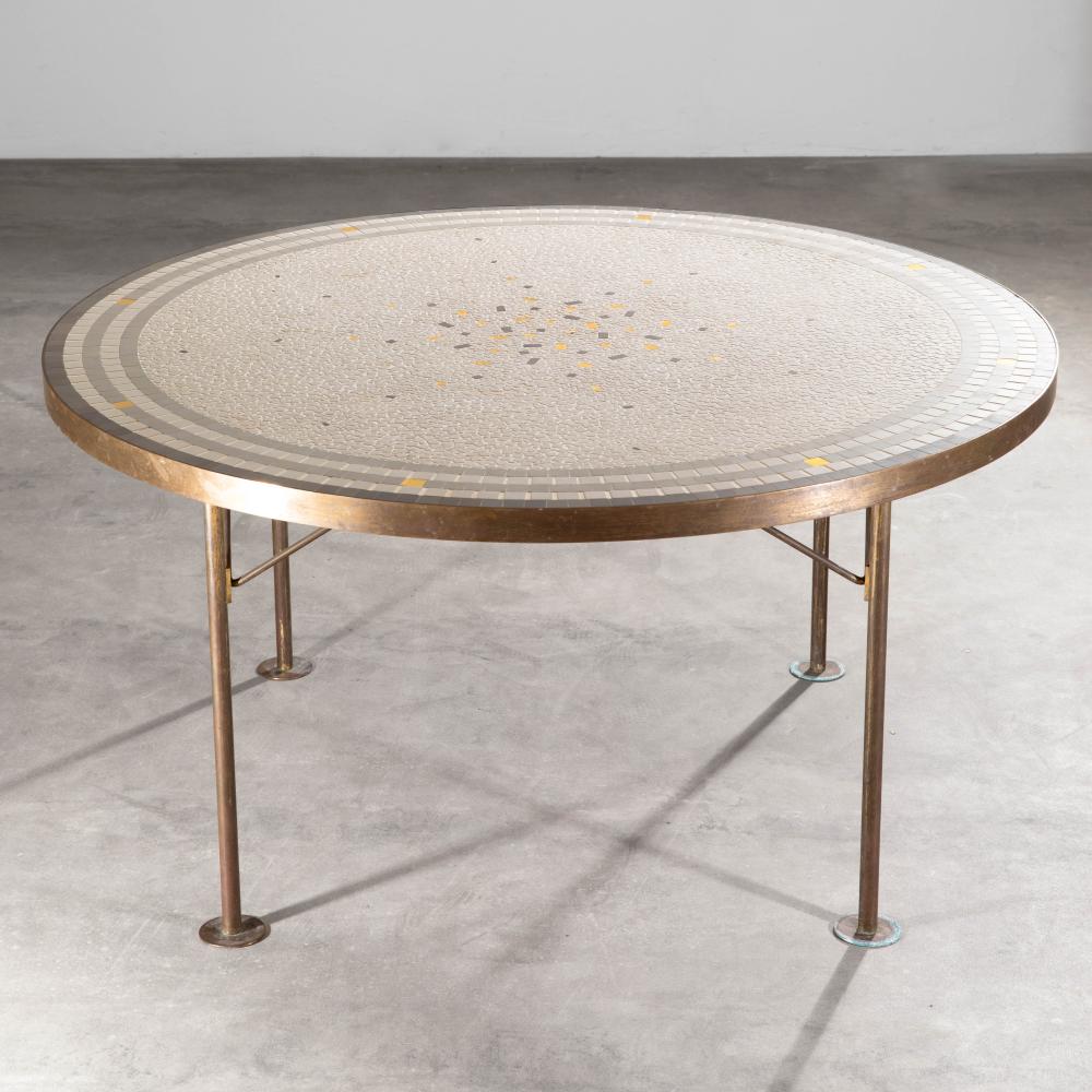 Berthold Müller-Oerlinghausen comparable auction result: berthold m ller oerlinghausen round mosaic coffee table