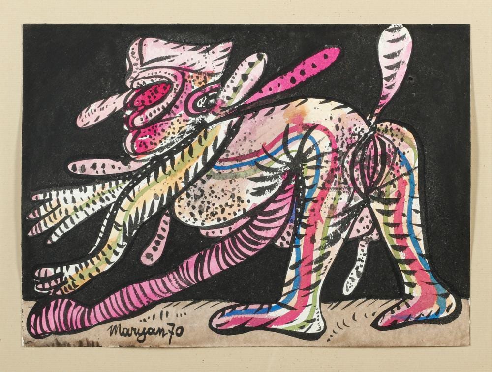 Maryan comparable auction result: maryan pinchas burstein 1927 1977 untitled