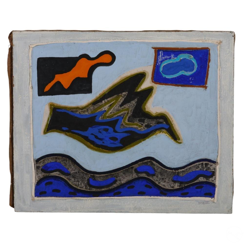 Paolo Valle comparable auction result: paolo valle b 1948 the fight of icarus painting