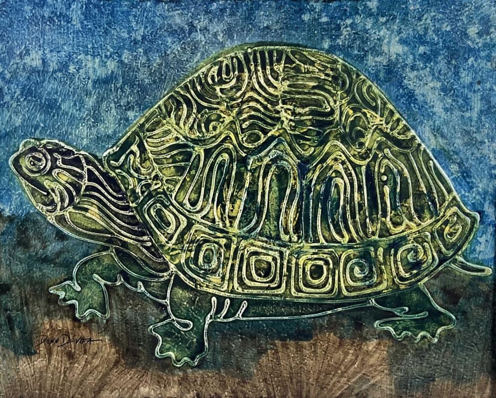 Donn Devita comparable auction result: donn devita 1931 2010 turtle oil on board