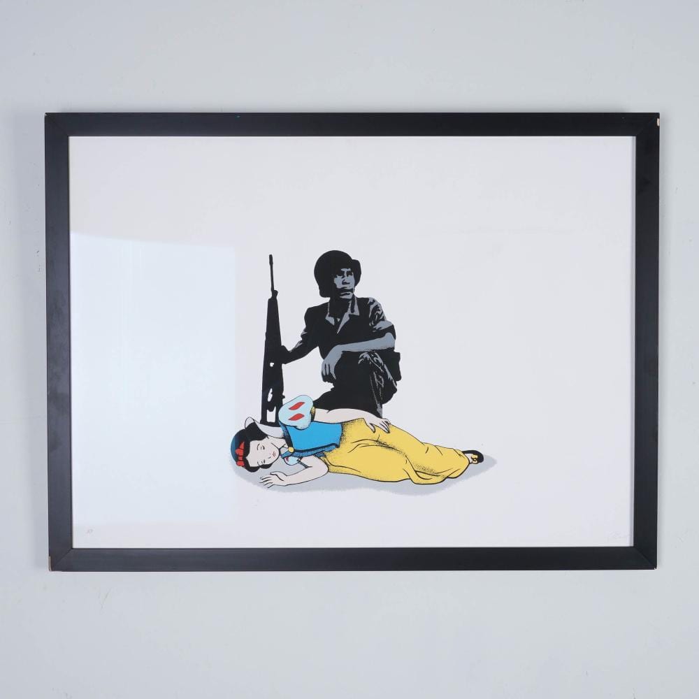 Kunstrasen comparable auction result: kunstrasen reality killed the fairytale star ap screenprint signed