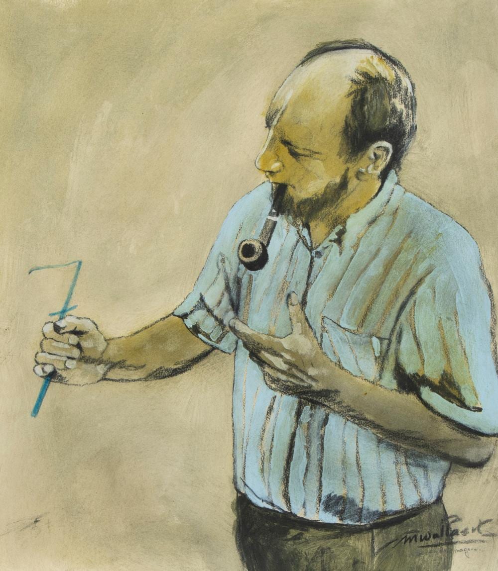 Martin Wallaert comparable auction result: martin wallaert 1944 oil on paper self portrait signed