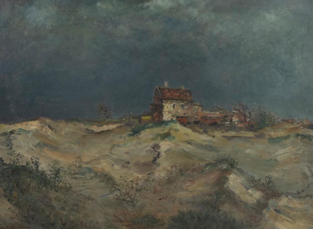 Georges Creten comparable auction result: georges creten 1887 1966 oil on panel dune landscape signed and dated 32