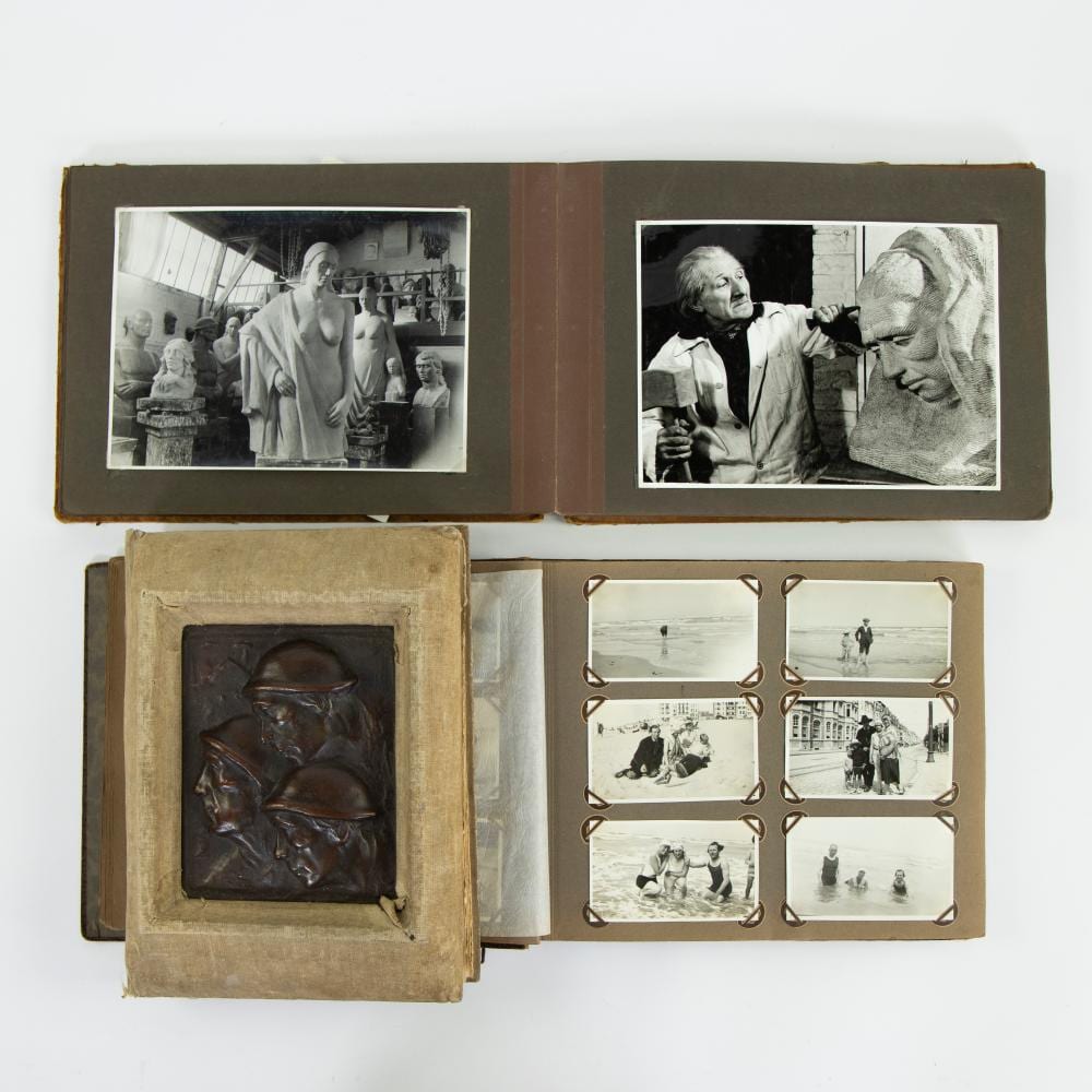 Georges Wasterlain comparable auction result: georges wasterlain 1889 1963 lot with 3 photo albums with private photos of wasterlain and one with a beautifully sculpted cover
