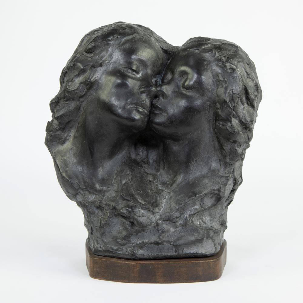 Georges Wasterlain comparable auction result: georges wasterlain 1889 1963 stone sculpture of 2 female heads signed