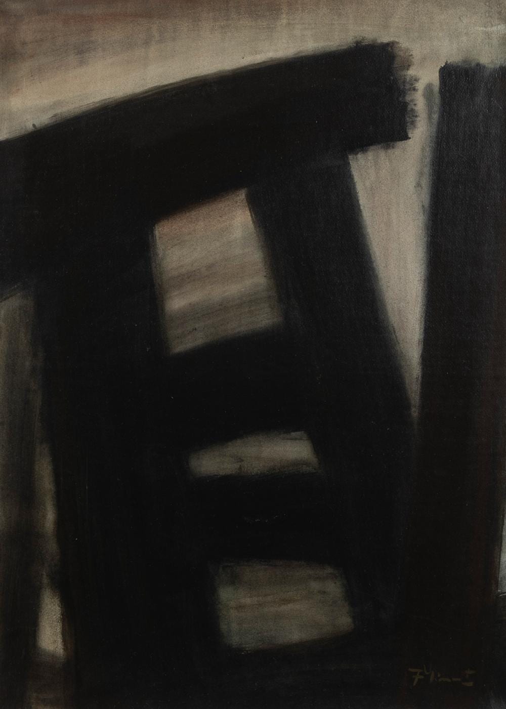 Frans Minnaert comparable auction result: frans minnaert 1929 2011 oil on paper untitled 1990s signed