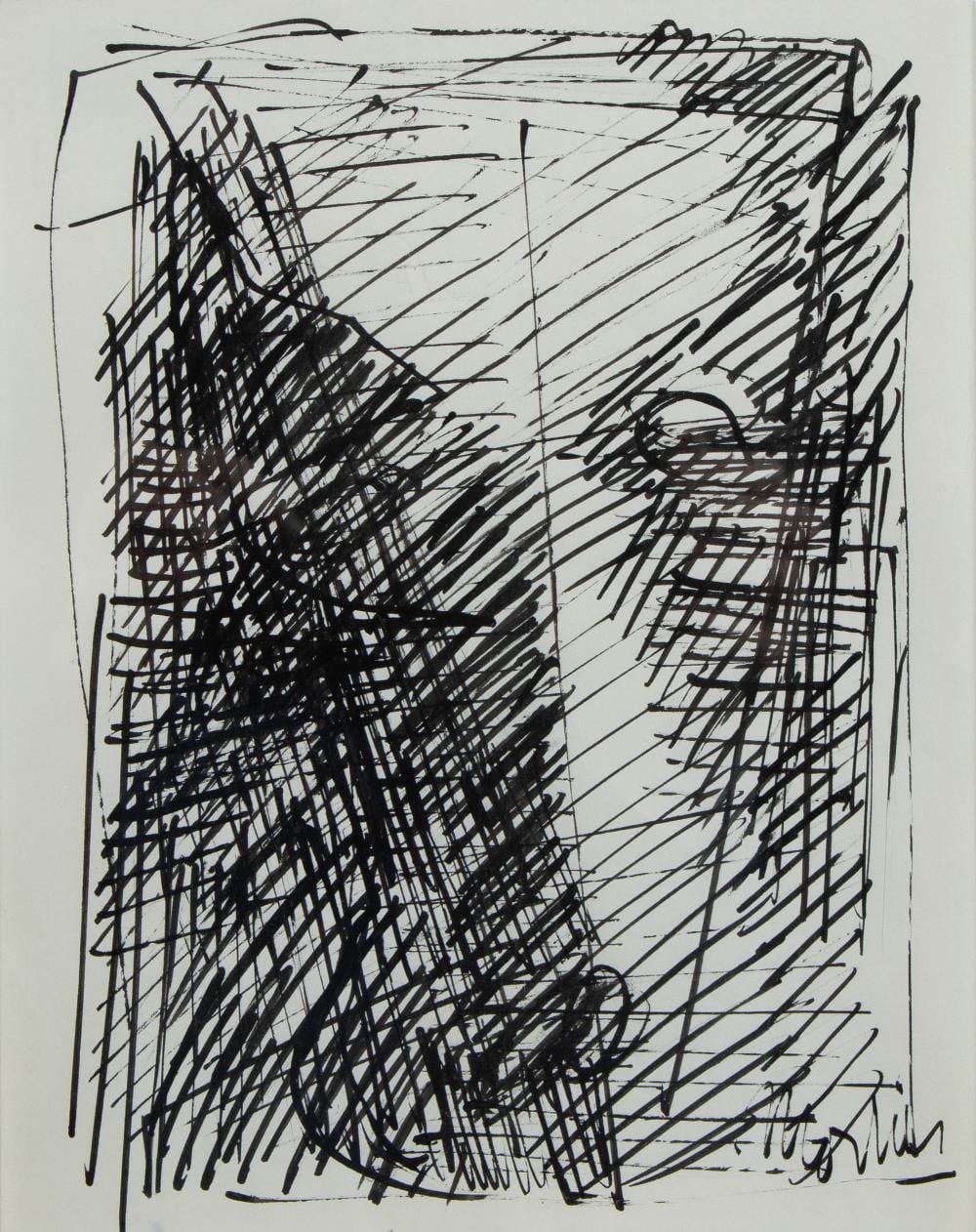Antoine Mortier comparable auction result: antoine mortier 1908 1999 ink drawing abstract signed