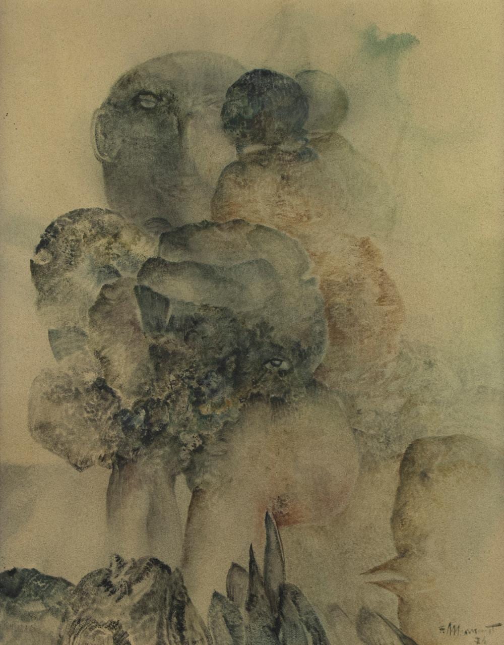 Frans Minnaert comparable auction result: frans minnaert 1929 2011 oil on canvas untitled signed and dated 76