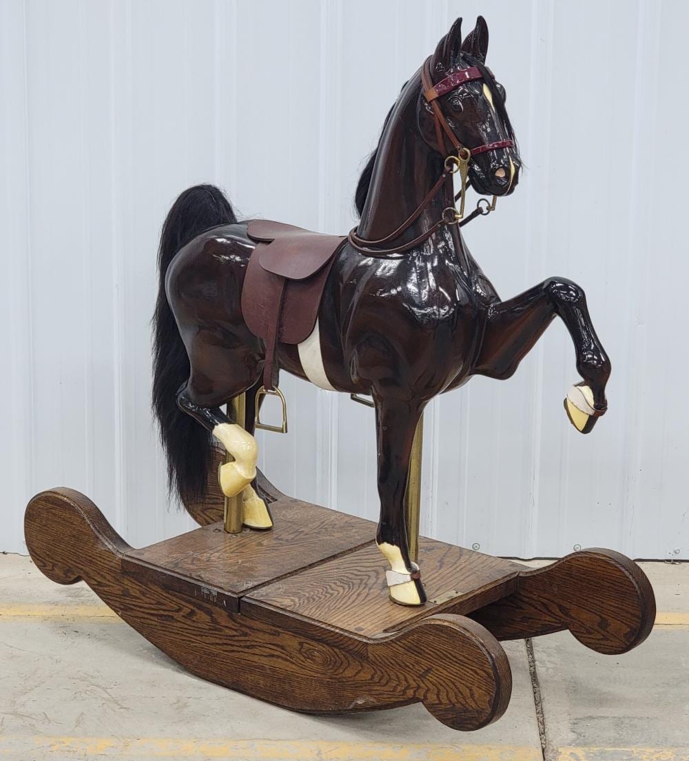 Tom Lovell comparable auction result: rocking horse handcrafted by tom lovell