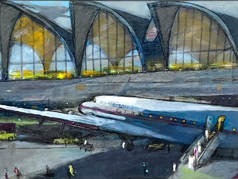 fred conway american 1900 1973 lambert airport st louis missouri acrylic on canvas signed · Woodard Lipe · 2025-05-03 Fred Conway comparable auction result: fred conway american 1900 1973 lambert airport st louis missouri acrylic on canvas signed