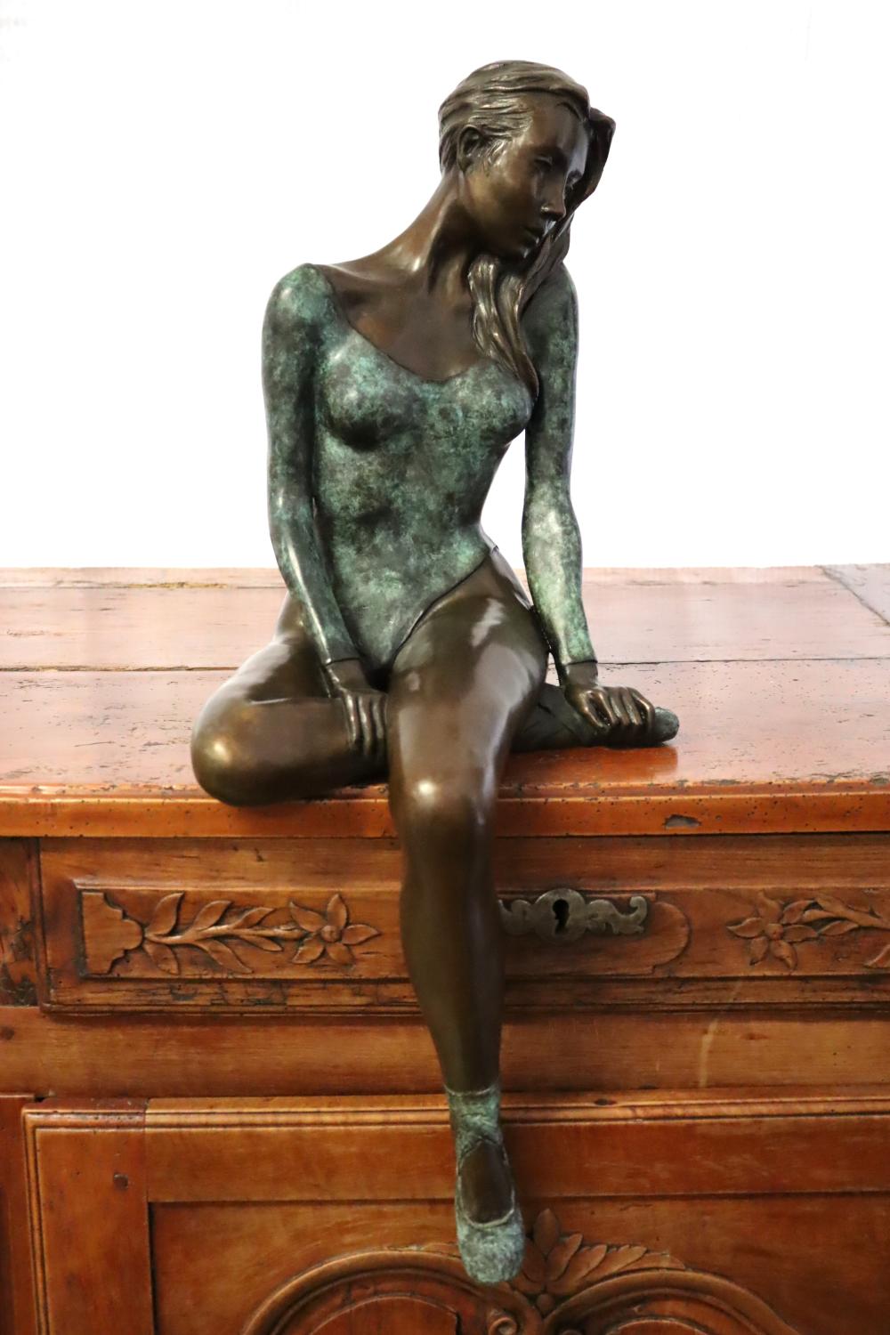 Jonathan Wylder comparable auction result: jonathan wylder british b 1957 bronze ballerina seated 2 12 1997 approx 64cm h provenance the estate of the late mel gottlieb