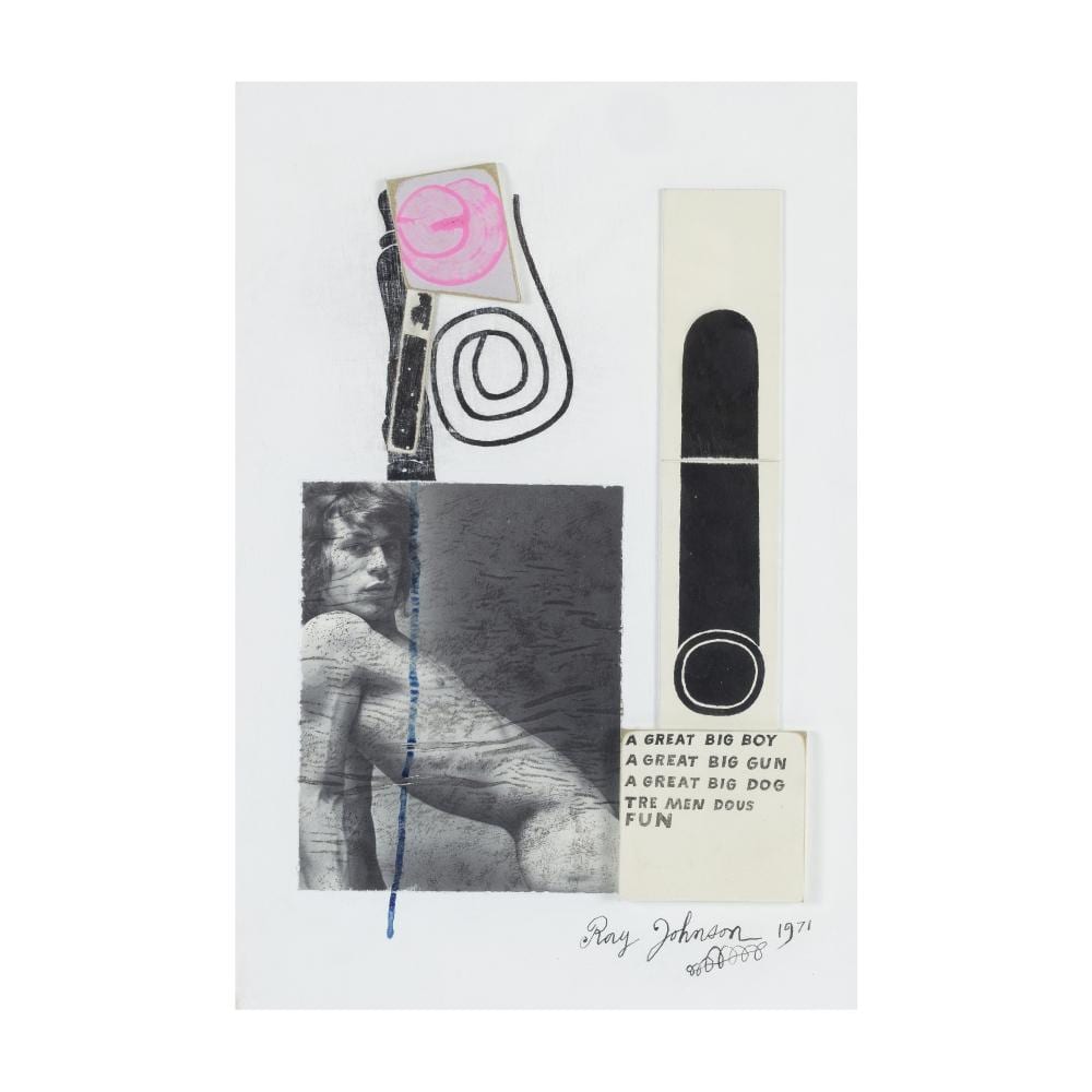 Ray Johnson comparable auction result: ray johnson 1927 1995 a great big boy
