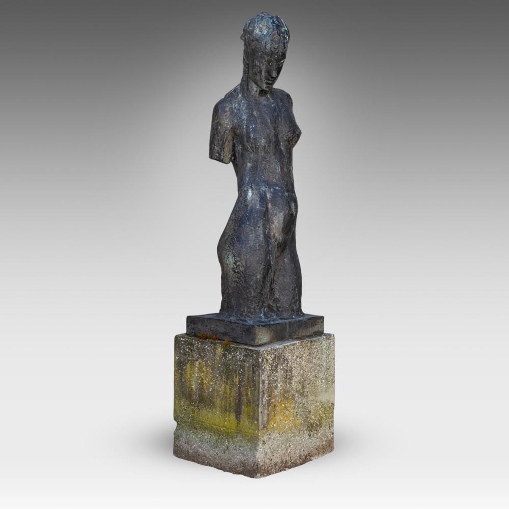 Ernest Wijnants comparable auction result: ernest wijnants 1878 1964 female nude ca 1917 patinated bronze h 115 cm
