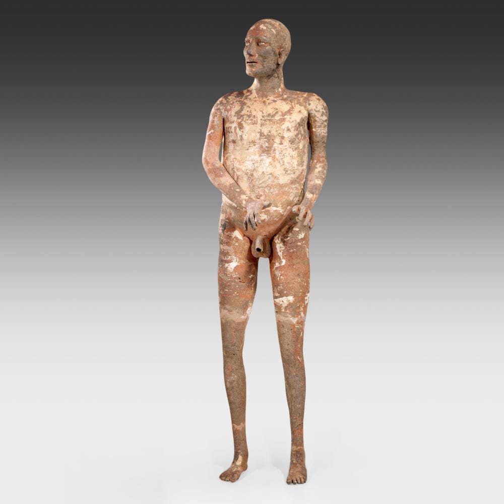 José Vermeersch comparable auction result: jos vermeersch 1922 1997 standing man 1971 terracotta h 164 cm