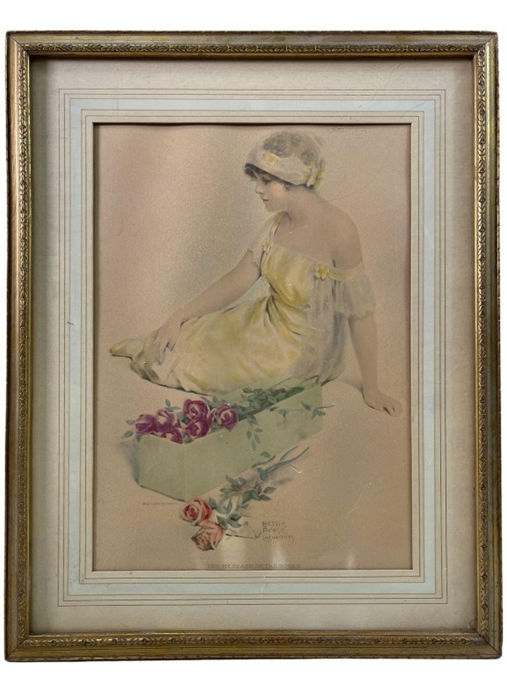 Bessie Pease Gutmann comparable auction result: bessie pease gutmann print the message of the