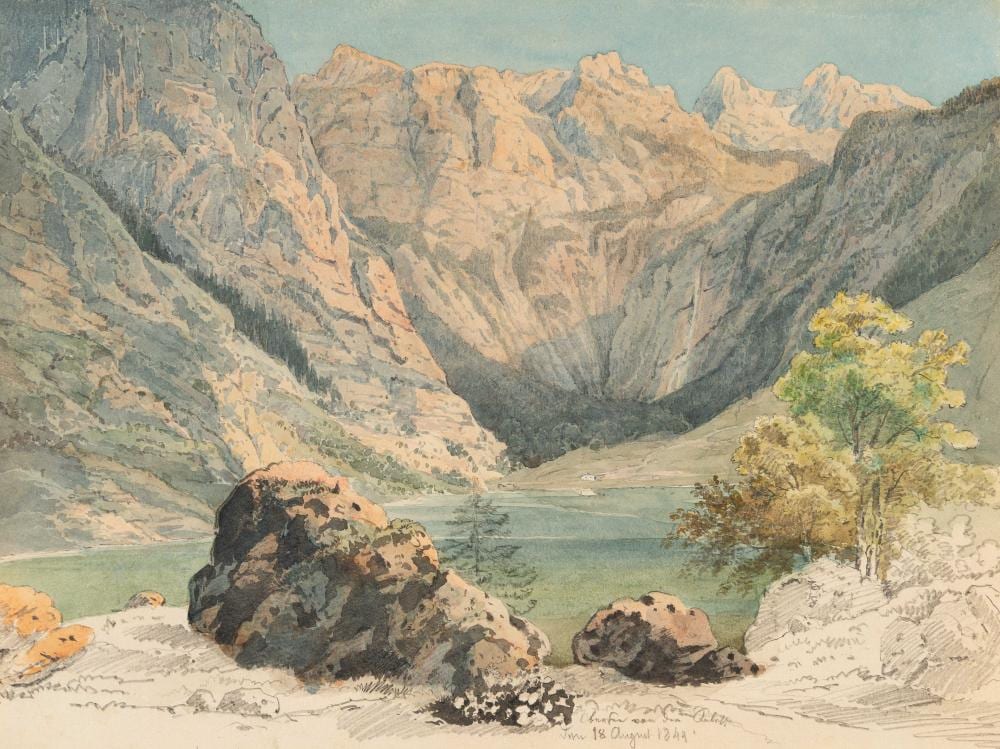 Martin Martin comparable auction result: martin martin 1792 m nchen 1865 der obersee in den berchtesgadener alpen the obersee lake in the berchtesgaden alps