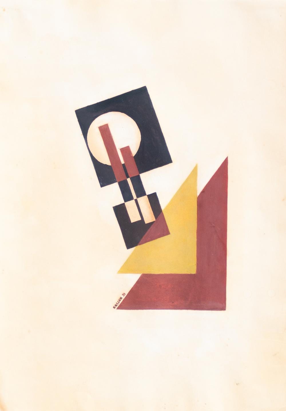 Lajos Kassák comparable auction result: lajos kass k 1887 nov z mky budapest 1976