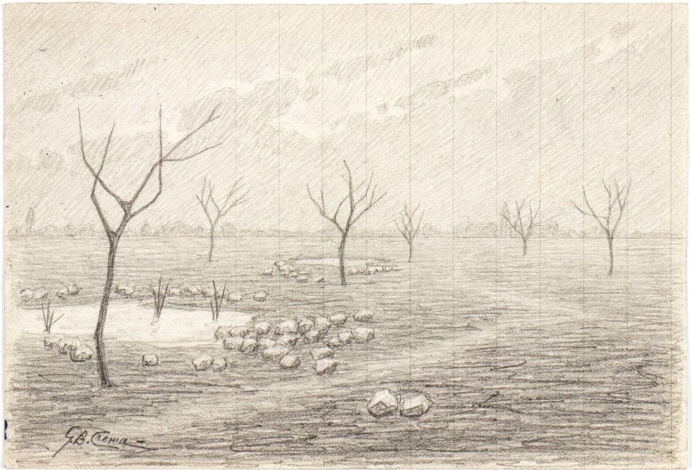 giovanni battista crema ferrara 1883 roma 1964 ferrara countryside · Bertolami Fine Art s.r.l. · 2025-05-15 Giovanni Battista Crema comparable auction result: giovanni battista crema ferrara 1883 roma 1964 ferrara countryside