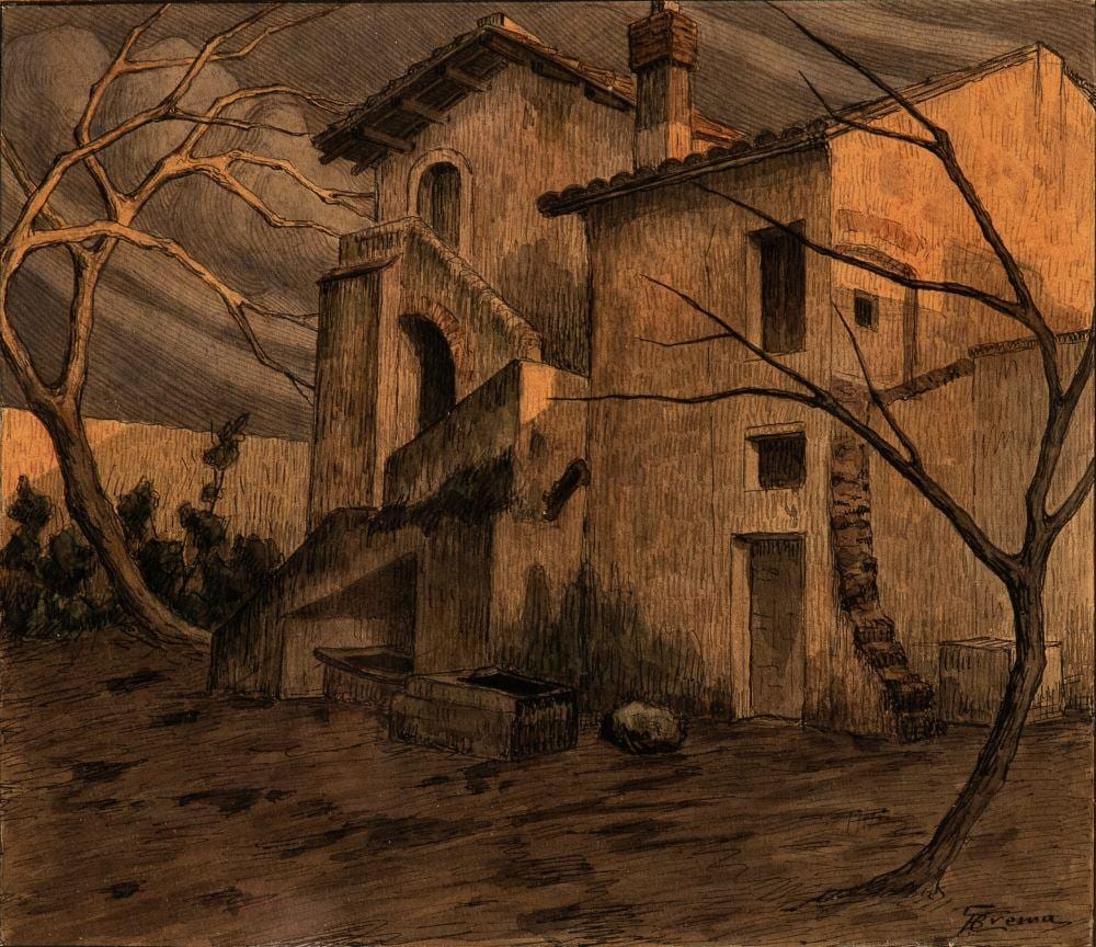 giovanni battista crema ferrara 1883 roma 1964 cottage at sunset · Bertolami Fine Art s.r.l. · 2025-05-15 Giovanni Battista Crema comparable auction result: giovanni battista crema ferrara 1883 roma 1964 cottage at sunset