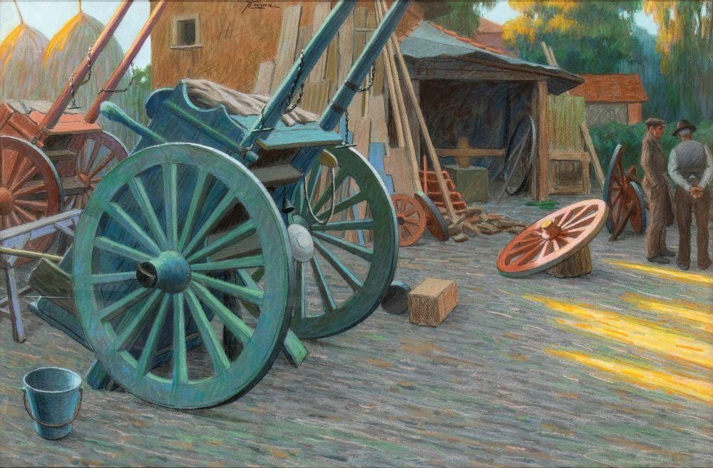 giovanni battista crema ferrara 1883 roma 1964 i carretti · Bertolami Fine Art s.r.l. · 2025-05-15 Giovanni Battista Crema comparable auction result: giovanni battista crema ferrara 1883 roma 1964 i carretti