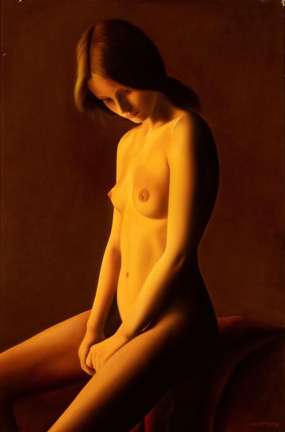 Luciano Ventrone comparable auction result: luciano ventrone roma 1942 collelongo 2021 nudo