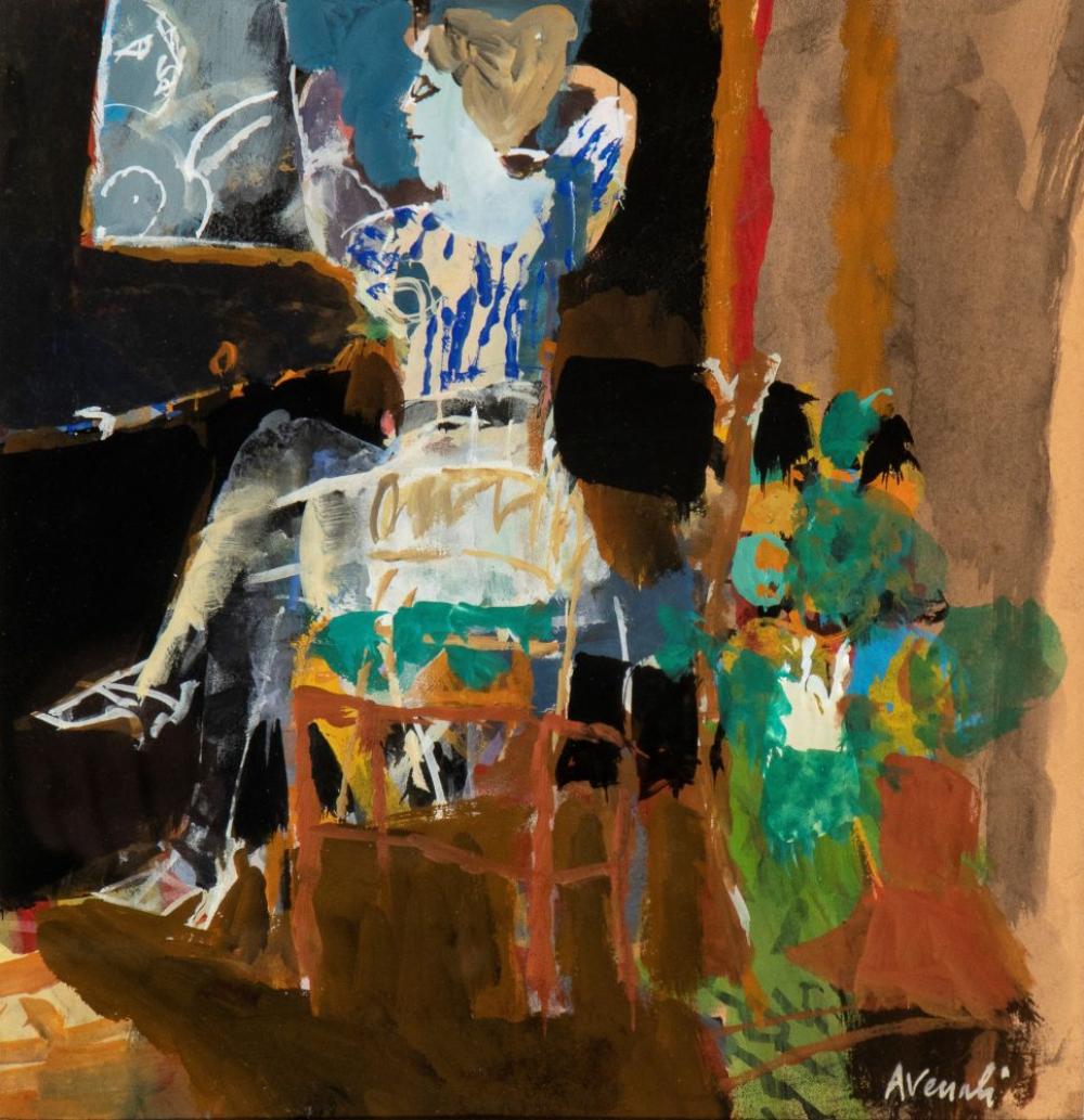 Marcello Avenali comparable auction result: marcello avenali roma 1912 1981 lady in front of the mirror