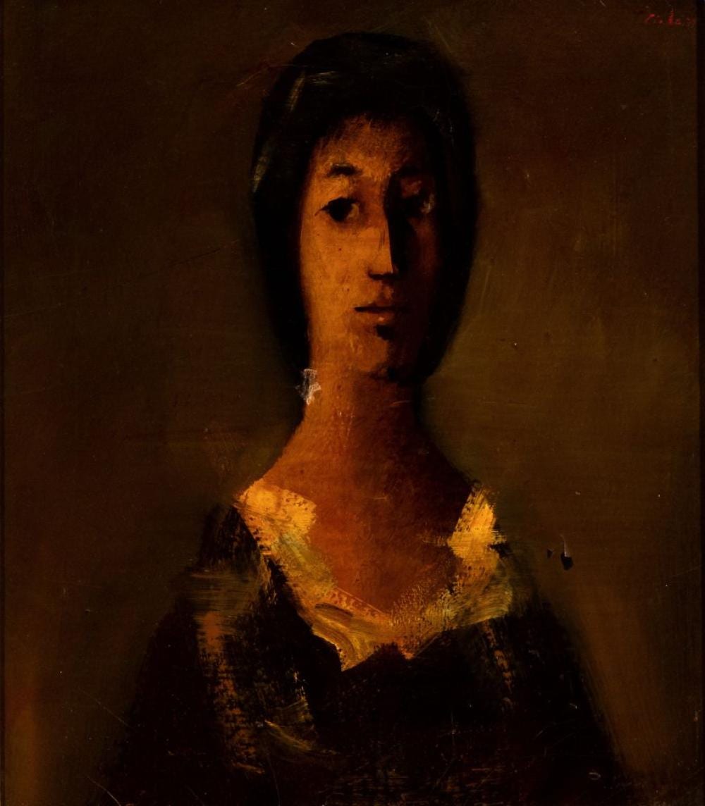 Mircea Ciobanu comparable auction result: mircea ciobanu bucarest 1950 1991 female portrait