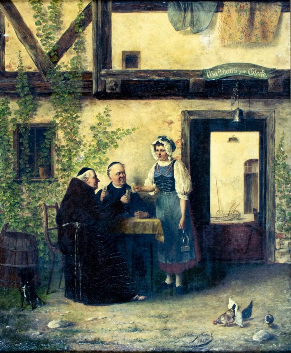 Ludwig Kohrl comparable auction result: ludwig kohrl german 1858 1927 oil painting antique