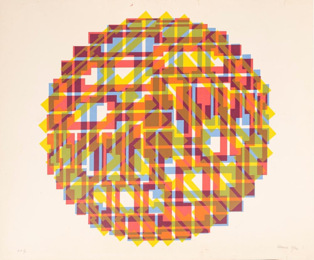 estuardo maldonado pintag 1928 kinetic structure 1974 · Finarte · 2025-05-12 Estuardo Maldonado comparable auction result: estuardo maldonado pintag 1928 kinetic structure 1974