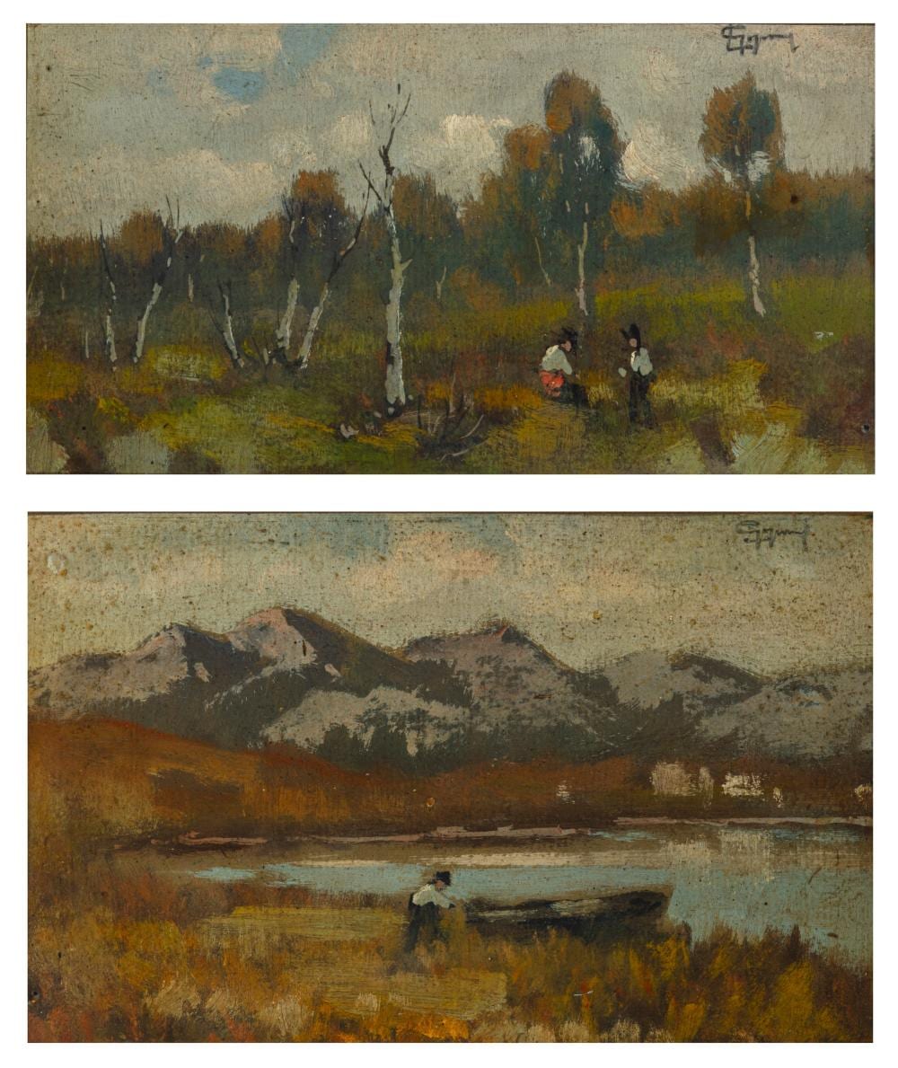 lorenzo gignous modena 1862 porto ceresio 1958 scenes at lake maggiore · Finarte · 2025-05-13 Lorenzo Gignous comparable auction result: lorenzo gignous modena 1862 porto ceresio 1958 scenes at lake maggiore