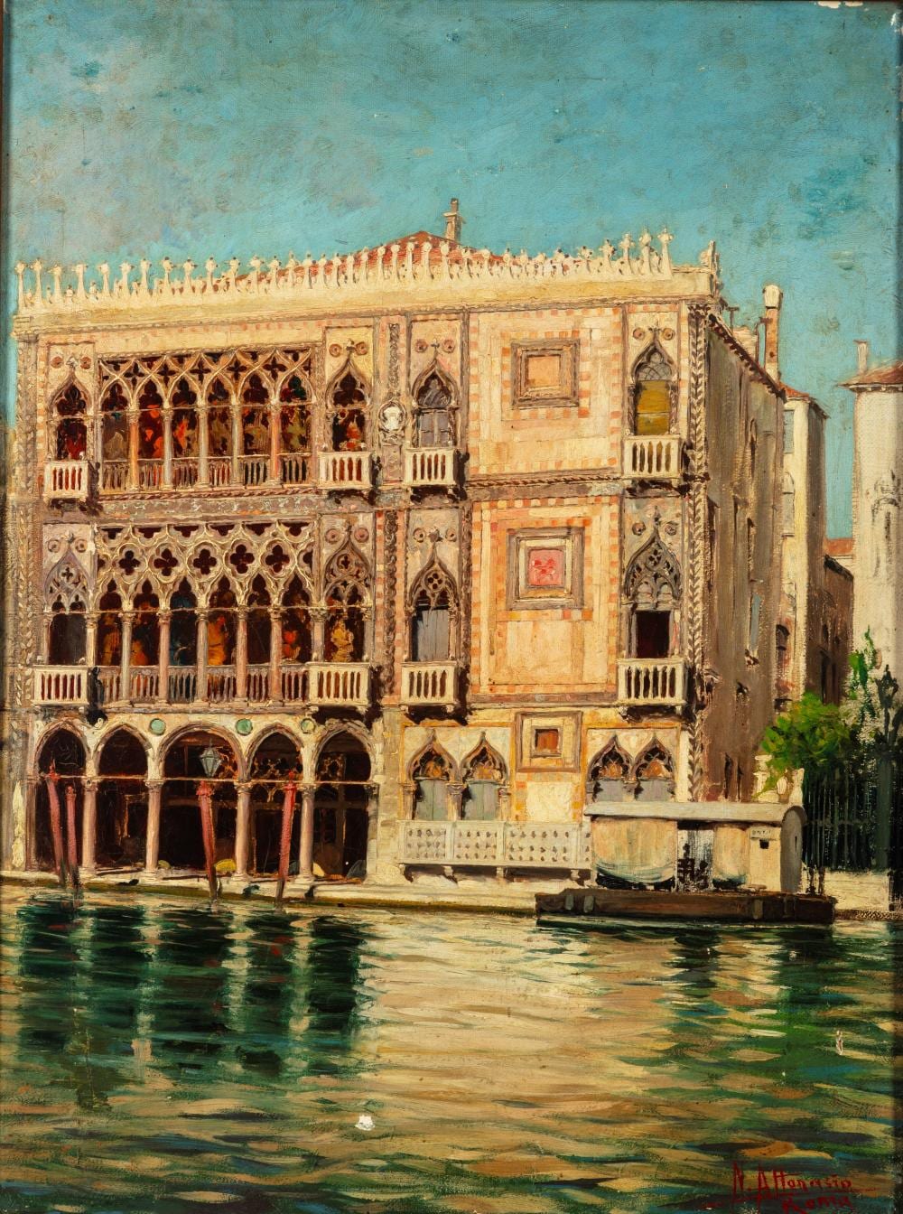 Natale Attanasio comparable auction result: natale attanasio catania 1845 roma 1923 venice the c d oro