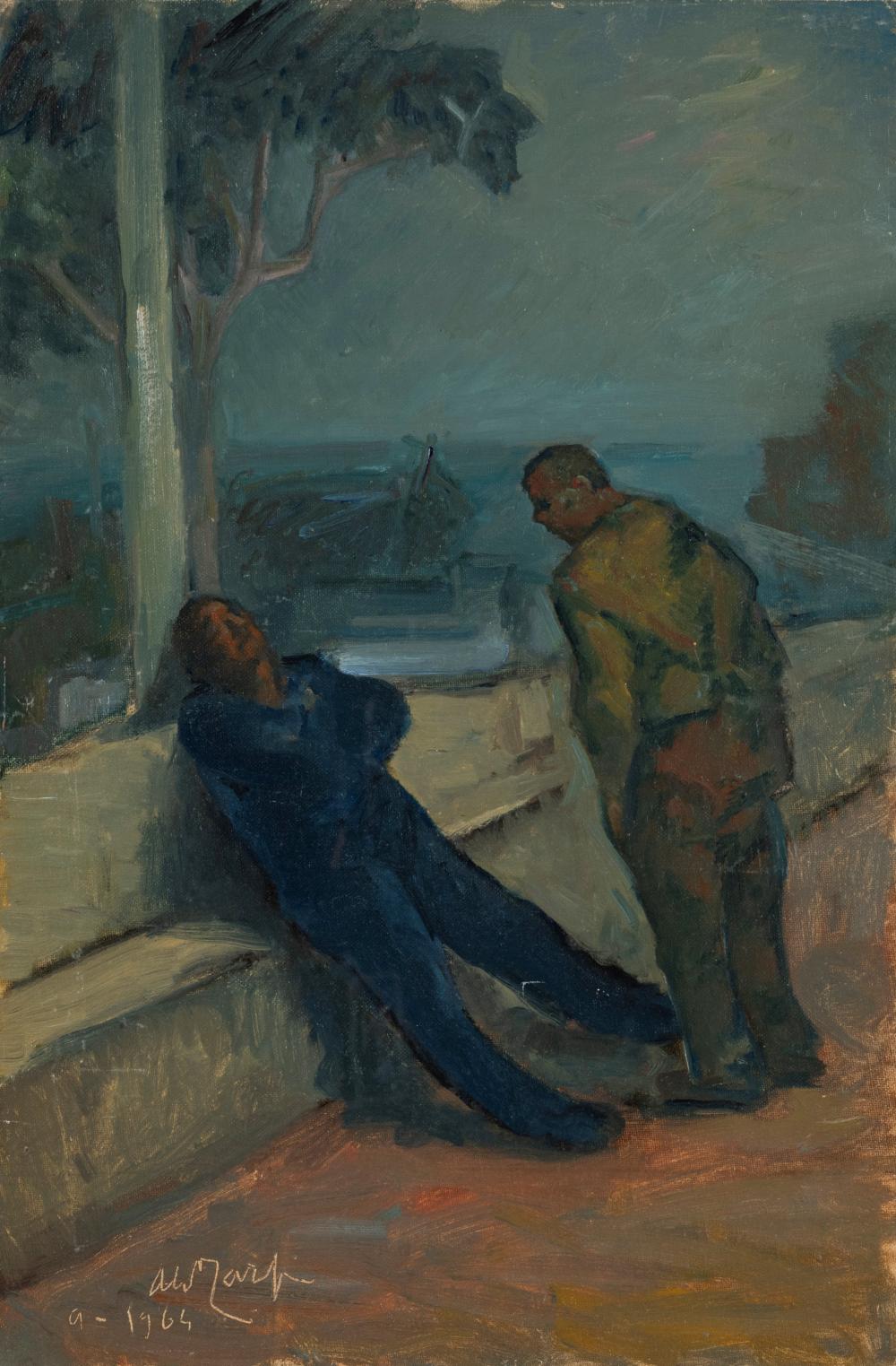 aldo carpi milano 1886 1973 lazy fishermen 1964 · Finarte · 2025-05-13 Aldo Carpi comparable auction result: aldo carpi milano 1886 1973 lazy fishermen 1964