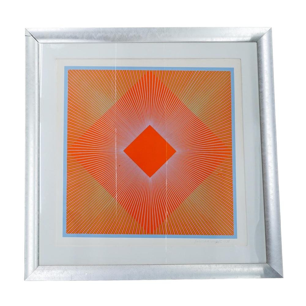 Richard Anuskiewicz comparable auction result: richard anuskiewicz polish american 1930 2020 screenprint