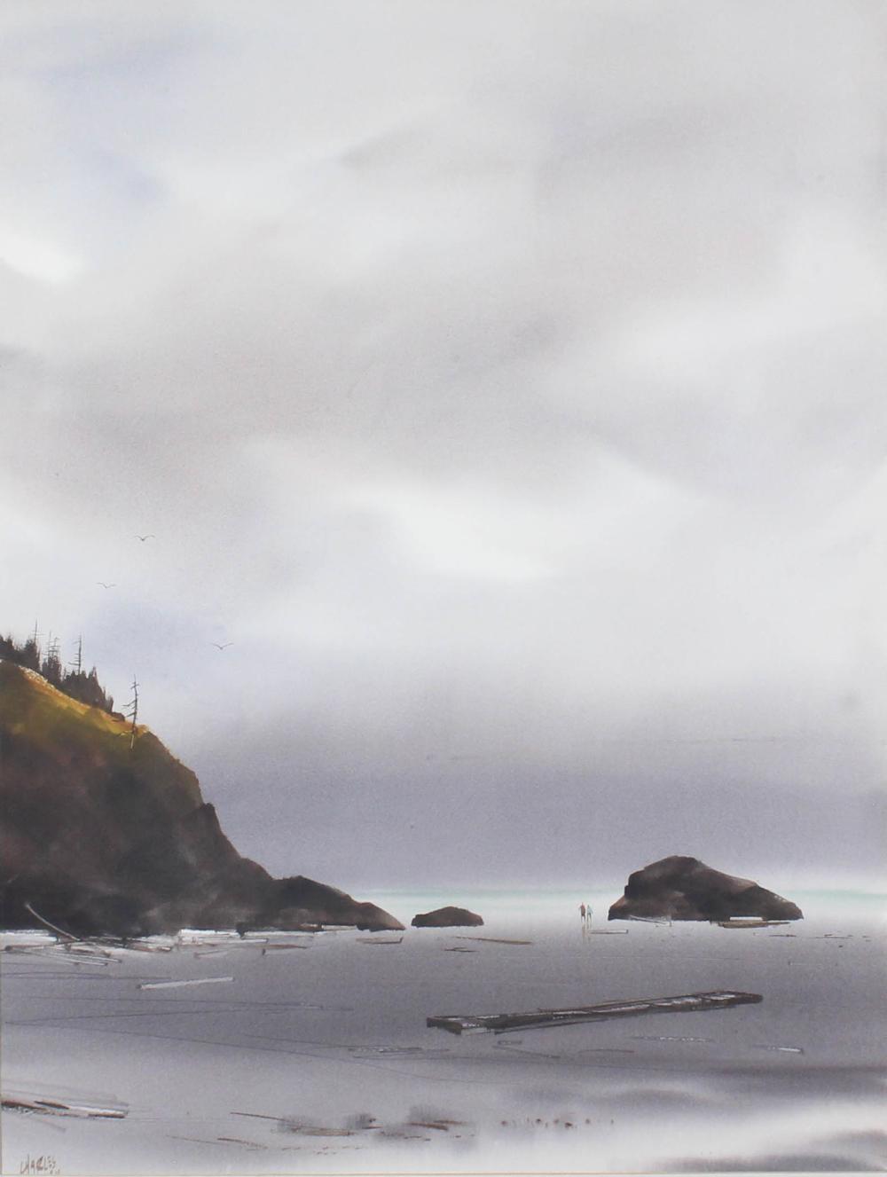 charles mulvey watercolor coastal landscape · O'Gallerie · 2025-05-05 Charles Mulvey comparable auction result: charles mulvey watercolor coastal landscape
