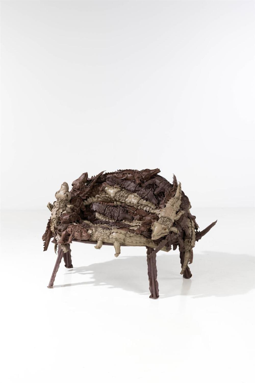 Campana Brothers comparable auction result: fernando campana 1961 2022 humberto campana born 1953 bench alligator in leather model n 11 35 leather stuffed animals ca