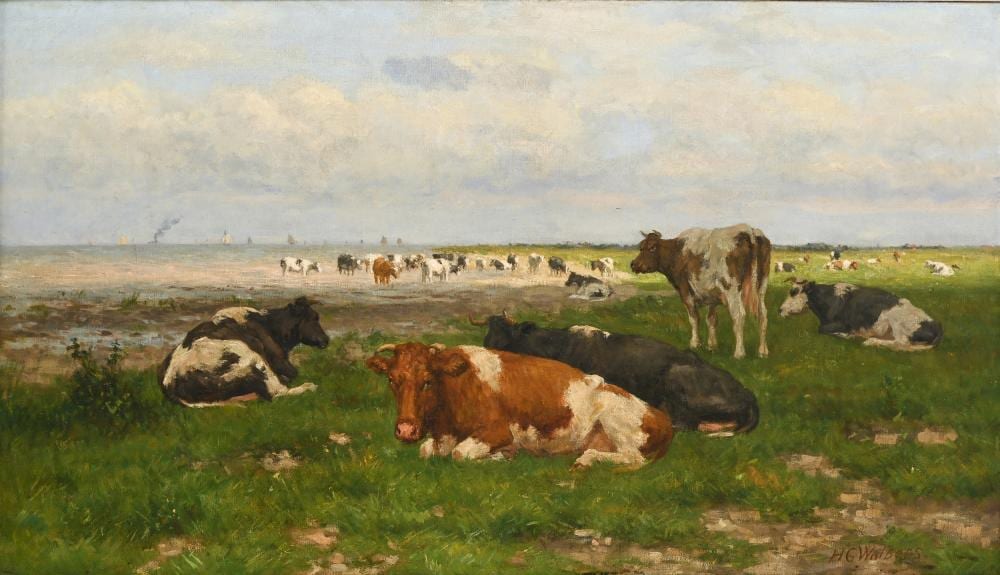 Hermanus Gerhardus Wolbers comparable auction result: hermanus gerhardus wolbers 1856 1926 cows at the delta