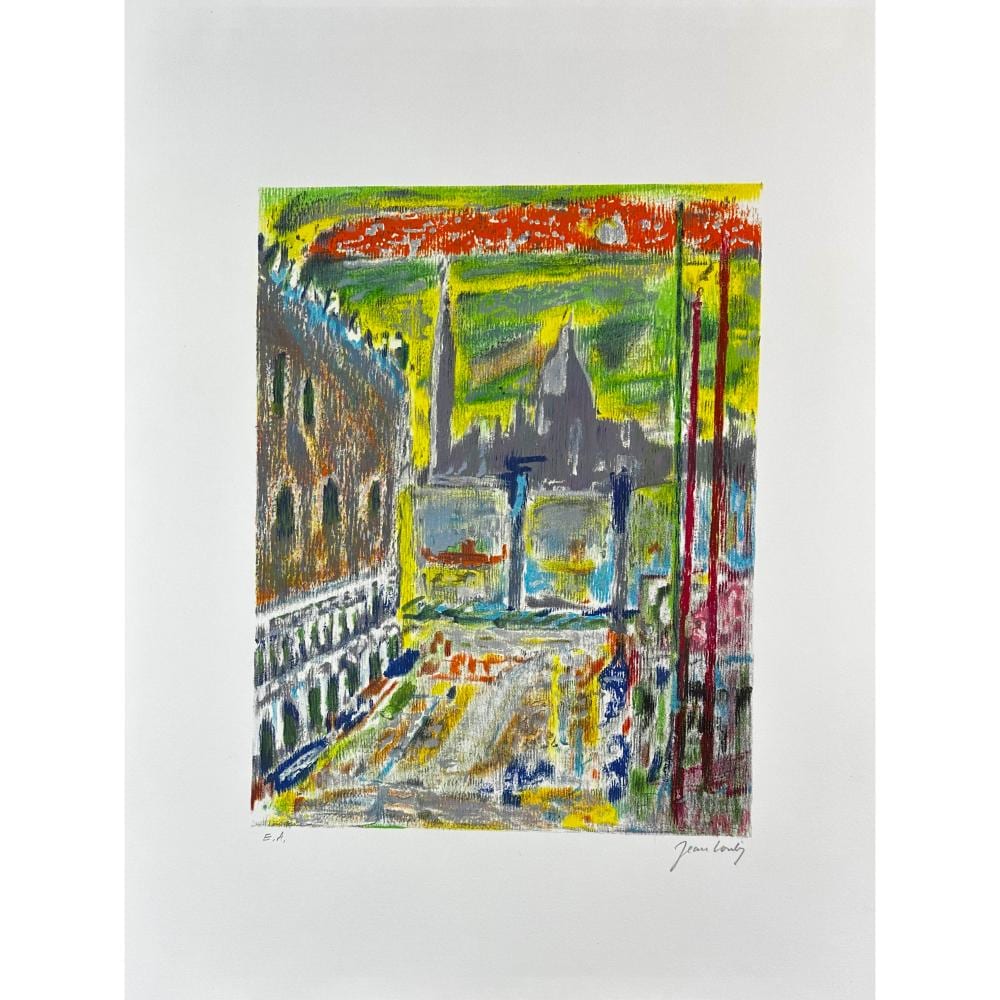 Jean Couty comparable auction result: jean couty france 1907 1991 lithograph venise signed