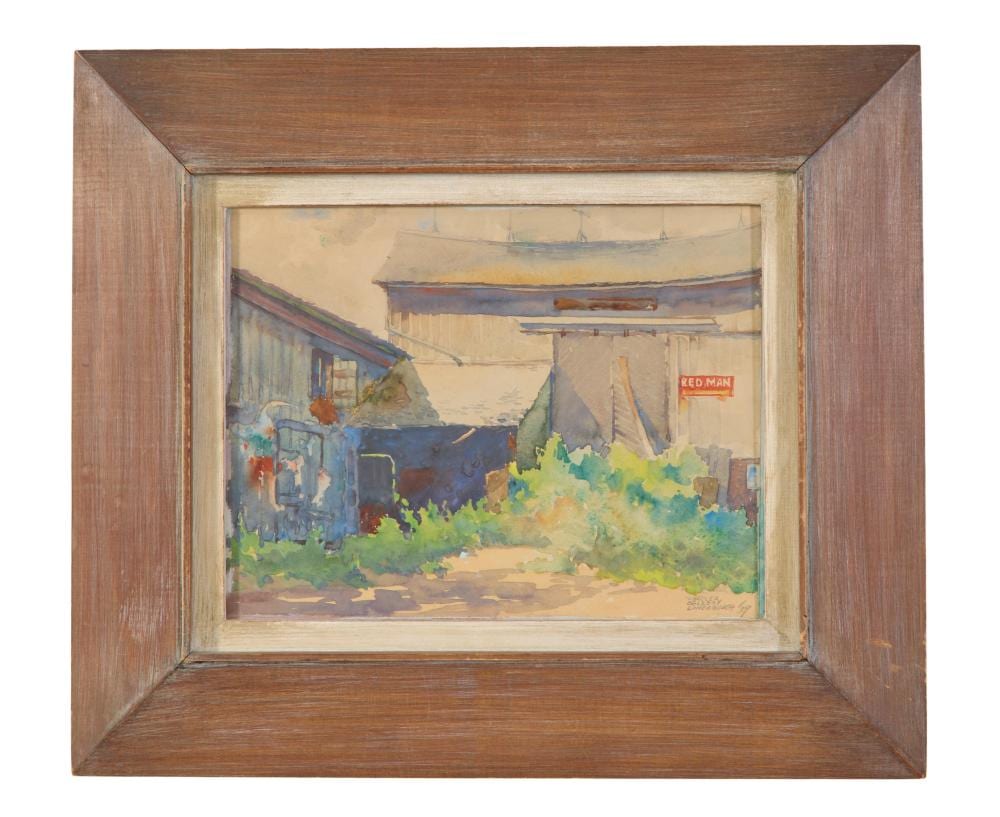 Charles Oglesby Longabaugh comparable auction result: charles oglesby longabaugh illinois neworleans 1885 1944 red man 1939 sight h 9 3 8 in w 12 1 4 in framed h 16 3 4 in w 19 1 2 in