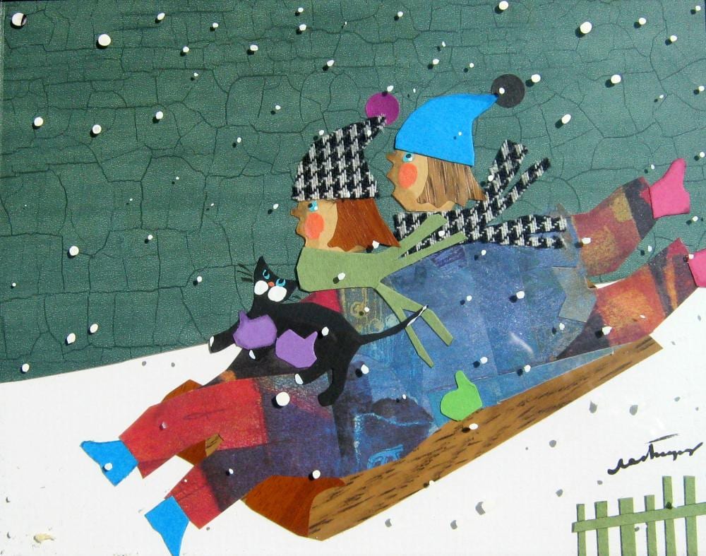 claudette castonguay canadian 1949 untitled sledding · Westbridge Fine Art Auction House · 2025-05-24 Claudette Castonguay comparable auction result: claudette castonguay canadian 1949 untitled sledding