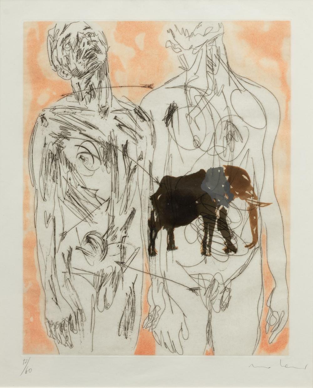 Nino Longobardi comparable auction result: nino longobardi italian b 1953 colored etching h 14 25 w 11 5
