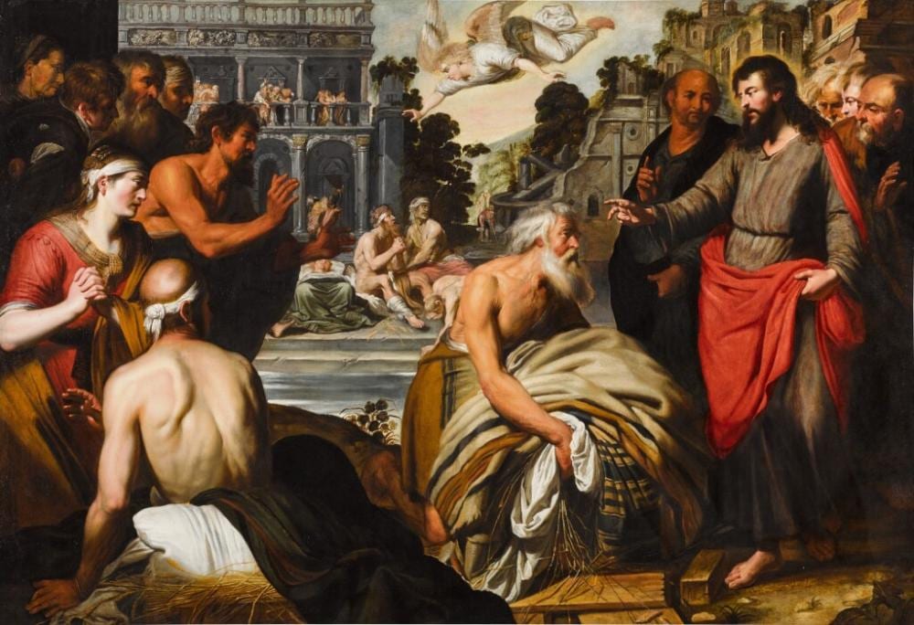 Artus Wolffort comparable auction result: christ at the pool of bethesda
