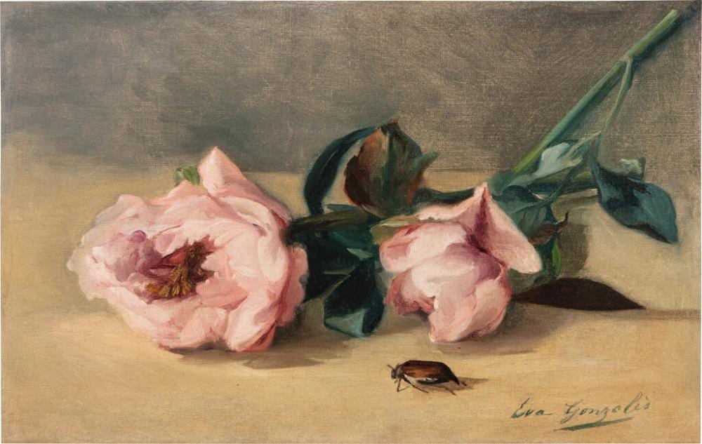 Eva Gonzalès comparable auction result: les pivoines et le hanneton