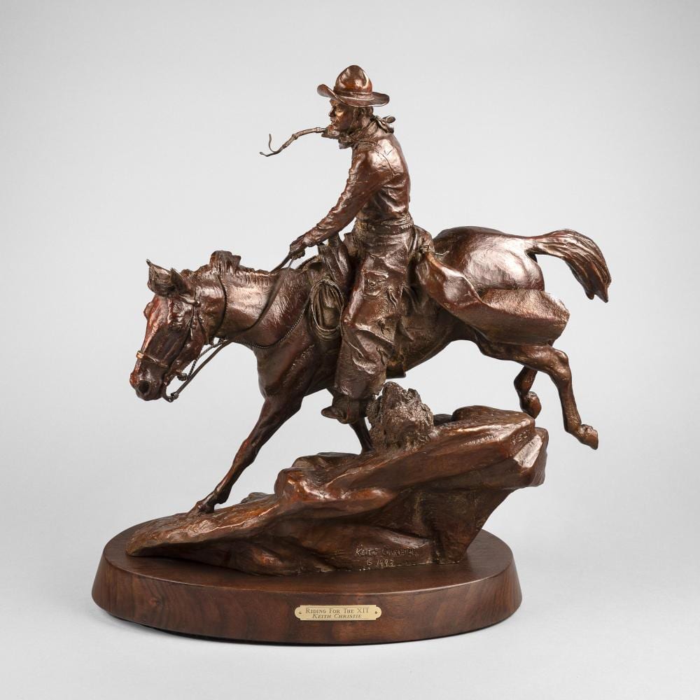 Keith Christie comparable auction result: keith christie riding for the xit 1993