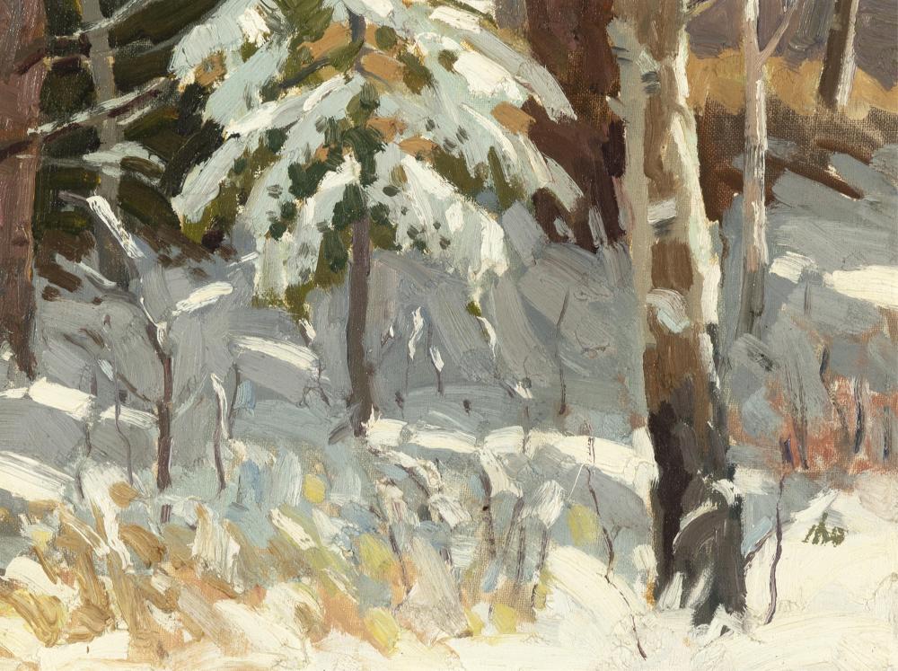 Kang Yon Cho comparable auction result: kang yon cho aspens in snow