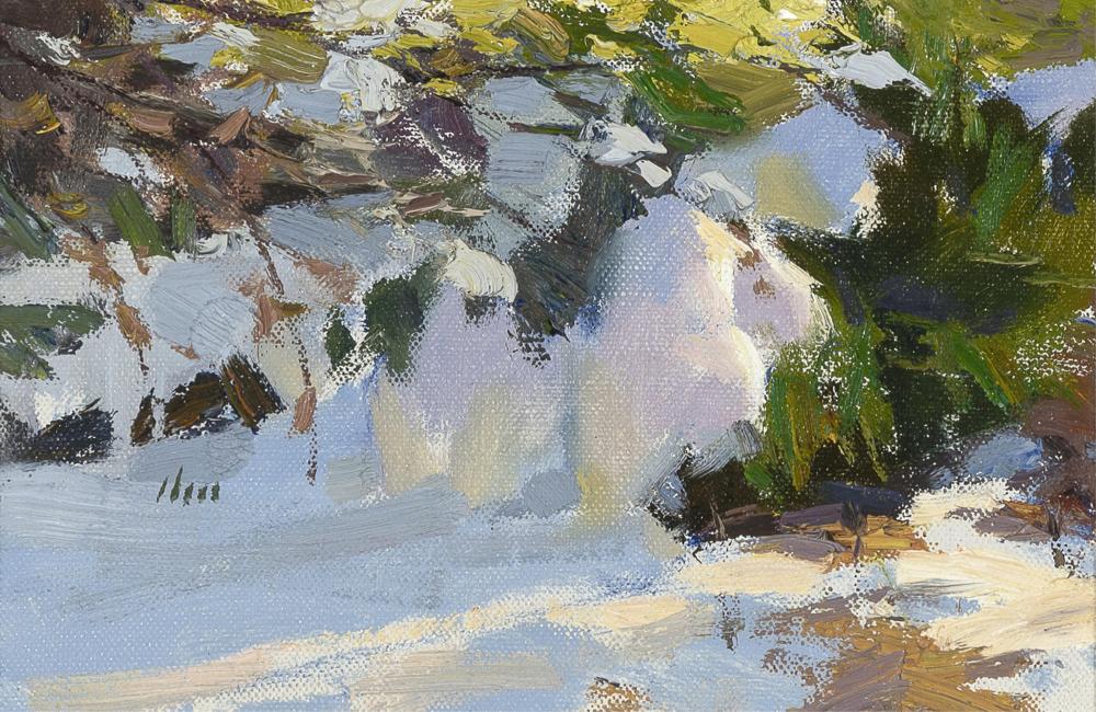 Kang Yon Cho comparable auction result: kang yon cho snow scene