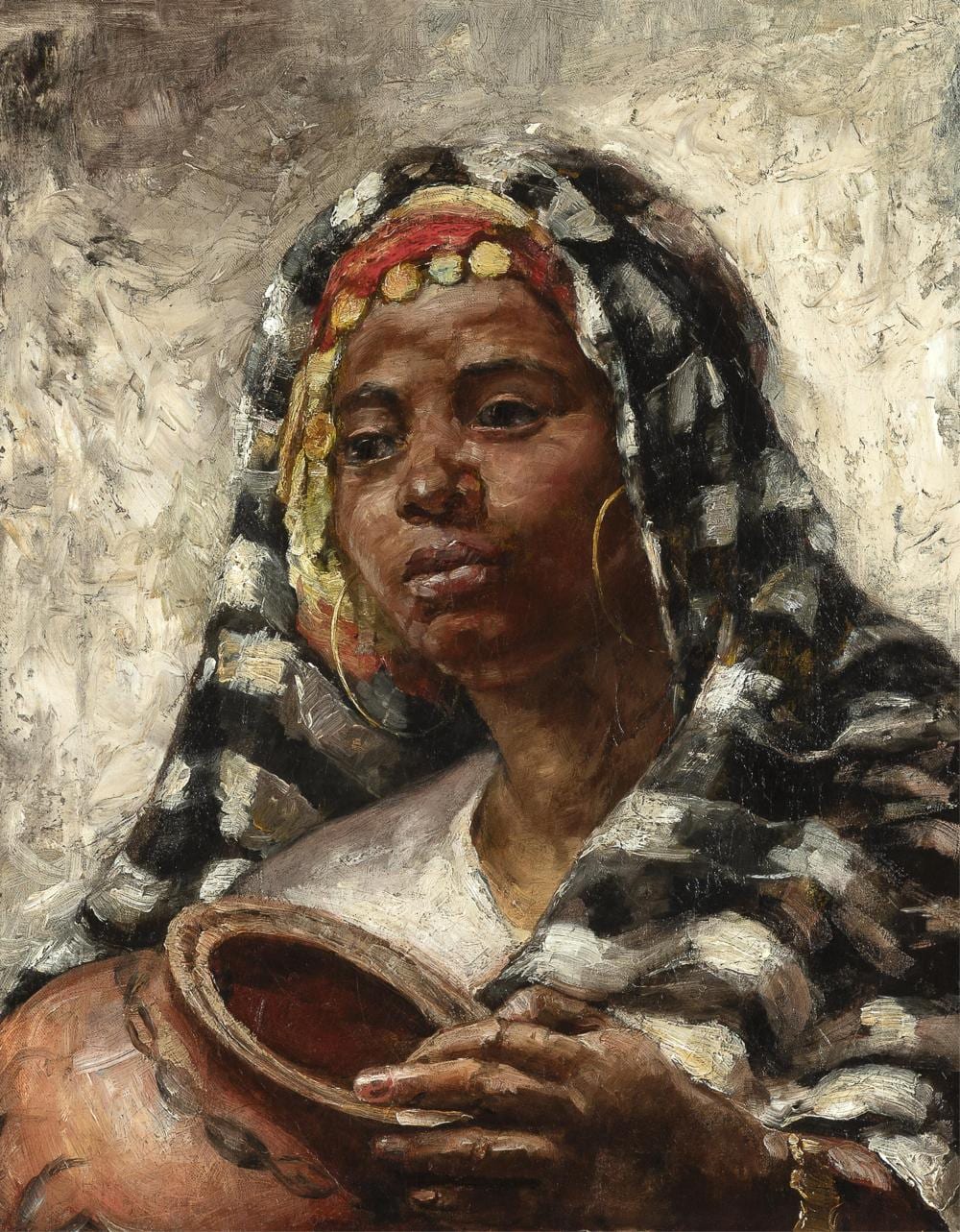frank duveneck portrait of a woman · Santa Fe Art Auction · 2025-05-08 Frank Duveneck comparable auction result: frank duveneck portrait of a woman