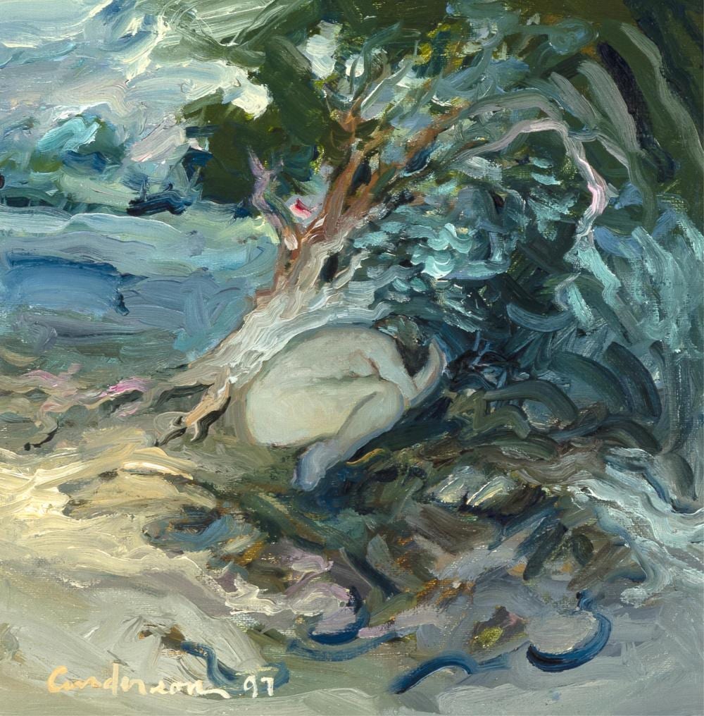 Robin Anderson comparable auction result: robin anderson after cezanne a modern olympia 1997
