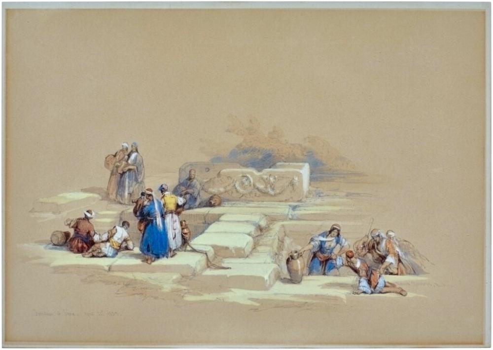 David (1796) Roberts comparable auction result: fountain at cana